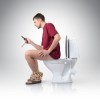 phone on toilet