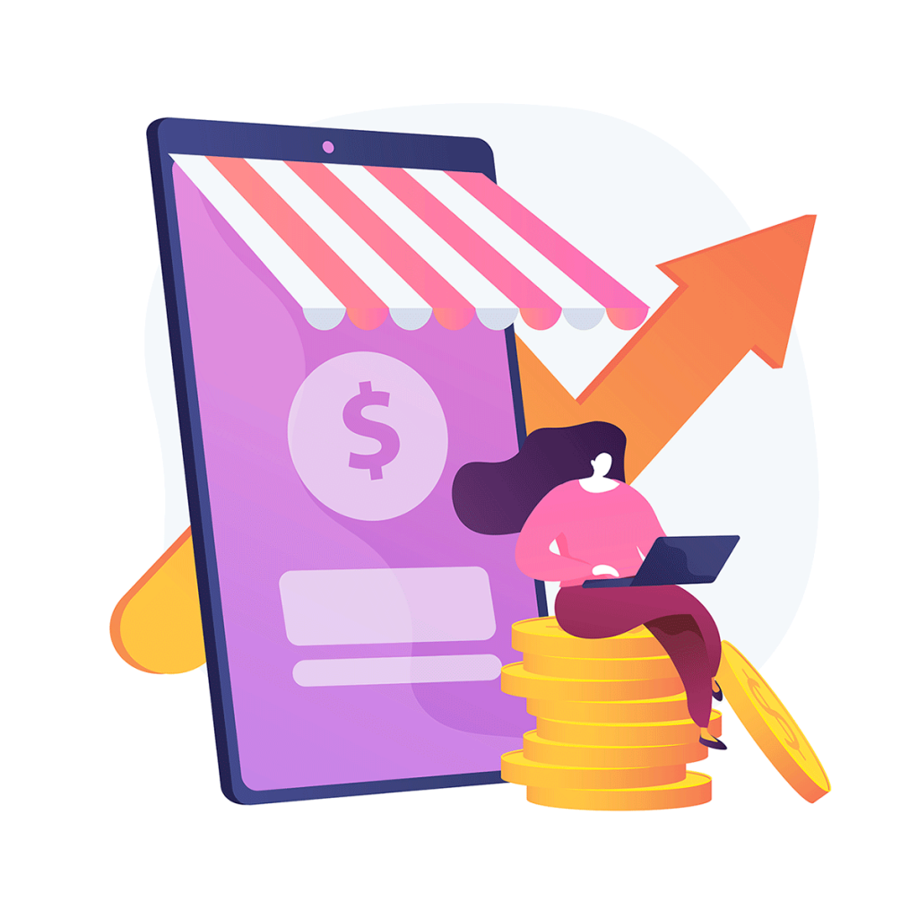 Sales growth illustration