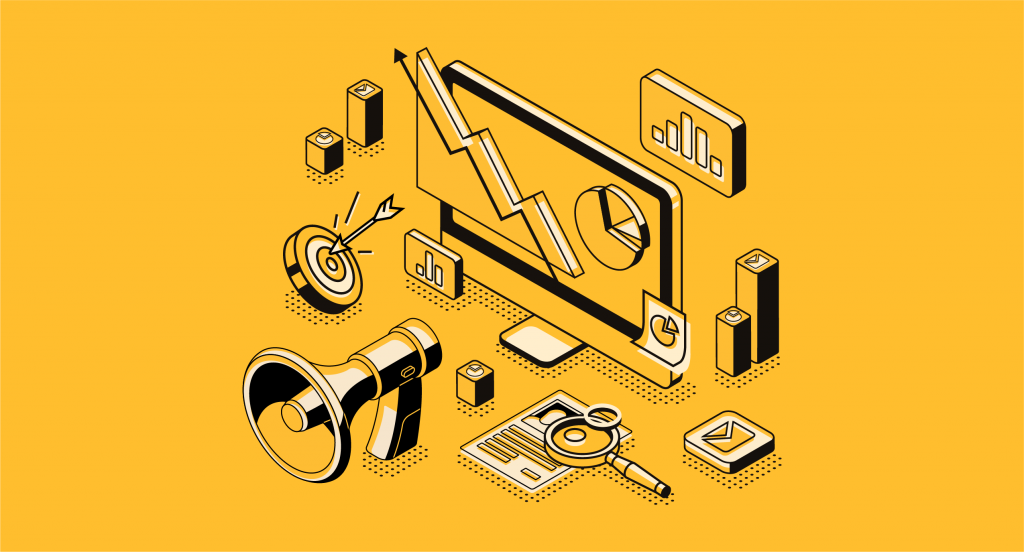 Business analytics illustration